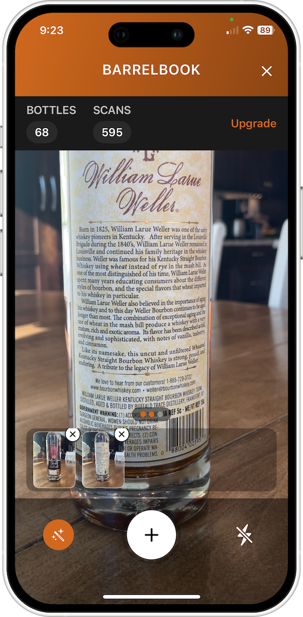 Multi‑photo AI scanning screenshot 2